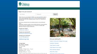 
                            2. Oakton Community College - Login with Ellucian …