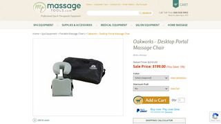 
                            8. Oakworks - Desktop Portal Massage Chair - Free Shipping Add Content