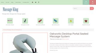 
                            1. Oakworks Desktop Portal Seated Massage System - Massage King