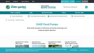 
                            9. Oase Pond Pumps | Water Garden Ltd