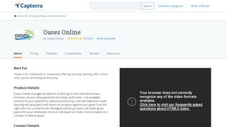 
                            8. Oases Online Reviews and Pricing - 2019 - Capterra