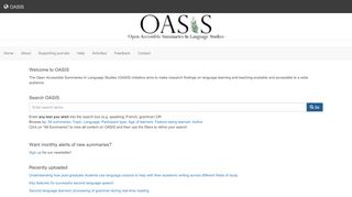 
                            5. oasis-database.org - Welcome to OASIS