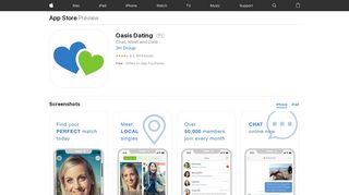 
                            4. Oasis - Dating, Chat to singles, meet people on the App Store
