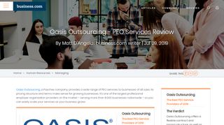 
                            9. Oasis Outsourcing Review 2019 | PEO Service Reviews - Business.com