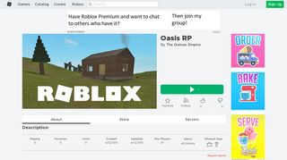 
                            9. Oasis RP - Roblox