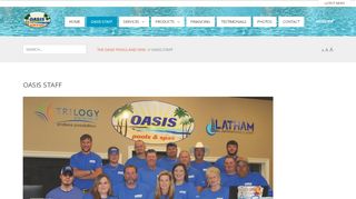 
                            8. Oasis Staff - The Oasis Pools and Spas