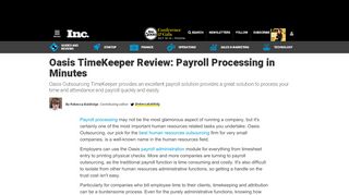 
                            7. Oasis TimeKeeper Review: Payroll Processing in Minutes ...