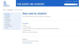 
                            2. Oasis-web for students — For Ghent Uni students — Ghent ...