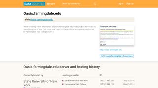 
                            8. Oasis.farmingdale.edu server and hosting history