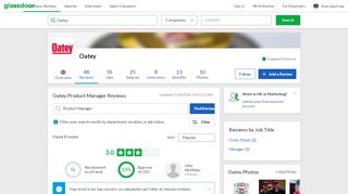 
                            8. Oatey Product Manager Reviews | Glassdoor