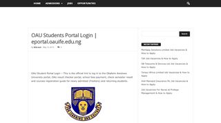 
                            6. OAU Students Portal Login | eportal.oauife.edu.ng - ngloud.com