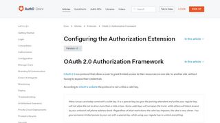 
                            6. OAuth 2.0 Authorization Framework - Auth0