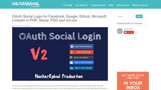 
                            6. OAuth Social Login for Facebook, Google, Github, …