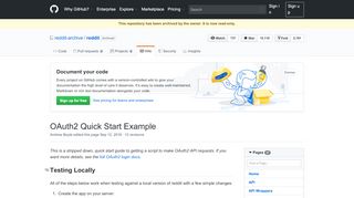 
                            3. OAuth2 Quick Start Example · reddit-archive/reddit Wiki ...
