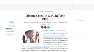 
                            3. Obama and Health Care Reform - thebalance.com