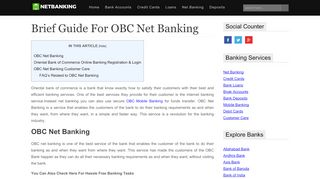 
                            4. OBC Net Banking | An Expert Guide For Internet …