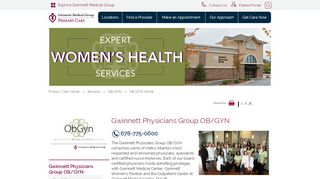 
                            6. OB/GYN - | Gwinnett Medical Center