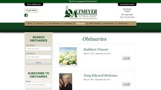 
                            7. Obituaries - Altmeyer Funeral Homes and Crematory | Virginia