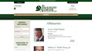 
                            5. Obituaries « Bauknecht-Altmeyer Funeral Homes & Crematory