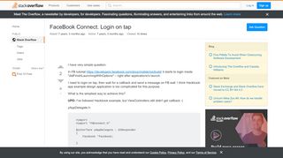 
                            9. objective c - FaceBook Connect. Login on tap - Stack Overflow