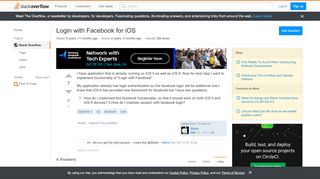 
                            6. objective c - Login with Facebook for iOS - Stack Overflow