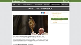 
                            9. Oblatas al Divino Amor - St. Joan of Arc - Worcester, MA