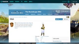 
                            9. Obli | RuneScape Wiki | FANDOM powered by Wikia