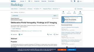 
                            2. Obliterative Portal Venopathy: Findings at CT Imaging | Radiology