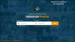 
                            2. Observer Portal - Election Commission of India