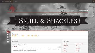 
                            8. Obsidian Portal - Campaign websites for ... - Skull & Shackles