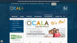 
                            3. Ocala Electric Utility - City of Ocala