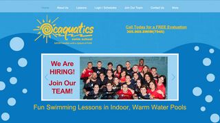 
                            1. Ocaquatics Swim School: Indoor Warm Water Swim Lessons | Miami
