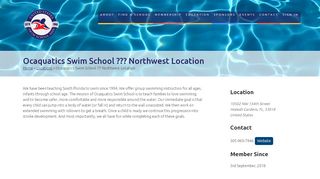 
                            9. Ocaquatics Swim School ??? Northwest Location - USSSA | United ...