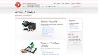 
                            1. OCBC Business Banking - Accounts & Services
