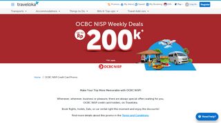 
                            8. OCBC NISP Credit Card Promo - traveloka.com