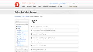 
                            3. OCBC Online Banking Login FAQs - OCBC Singapore