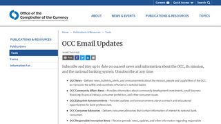 
                            9. OCC: OCC Email List Service
