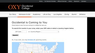 
                            7. Occidental is Coming to You - Admission & Aid - Occidental College