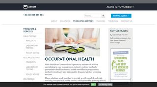 
                            8. Occupational Health | Alere Toxicology