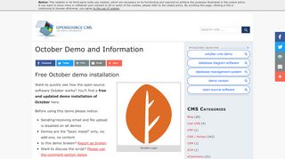 
                            8. October Demo Site » Try October without installing it