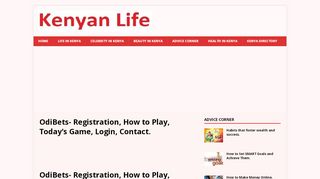 
                            5. OdiBets- Registration, How to Play, Today's Game, Login, Contact.