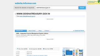 
                            2. odishatreasury.gov.in at WI. iFMS :: Integrated Financial ...
