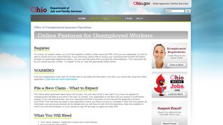 
                            3. ODJFS Online - Ohio Unemployment Benefits - Ohio.gov