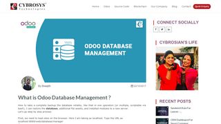 
                            4. Odoo Database Management - Cybrosys Technologies