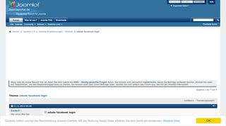 
                            3. odude facebook login - Joomla CMS Support Forum
