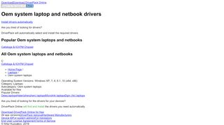 
                            3. Oem system laptop and netbook drivers - …