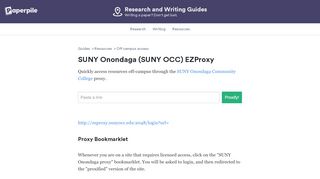 
                            2. Off-Campus Access @ SUNY Onondaga - Paperpile