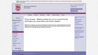 
                            2. Off-Campus Access - Loyola University Health Sciences Library