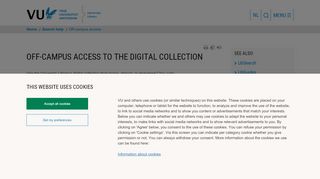 
                            3. Off-campus access - Search help - University Library, Vrije ... - UB VU