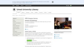 
                            8. Off-Campus Access | Umeå University Library